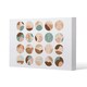 image 1 of Round texture and floral icons in pastel colours (Canvas Print)