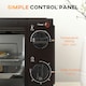image 6 of HOMCOM Mini Oven 9L Countertop Toaster Oven with Timer Control 750W Black