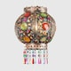 image 3 of ValueLights Bazaar Moroccan Bronze Lamp Shade Acrylic Droplets Bronze