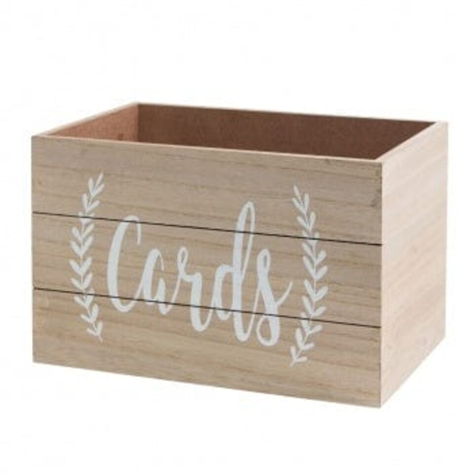 Widdop Gifts Wooden Wedding Card Box Storage Decoration