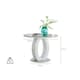 image 5 of Furniturebox Giovani Grey White High Gloss And Glass 100cm Round Dining Table