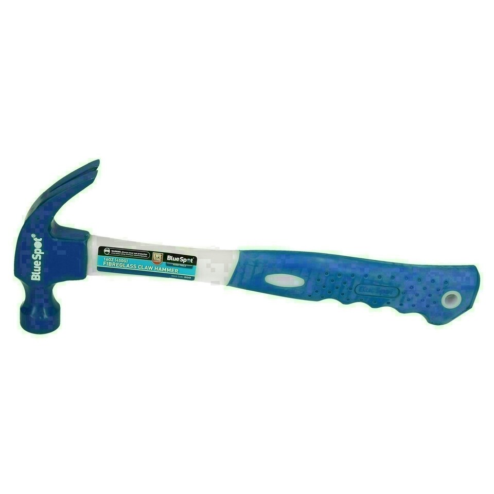 image 1 of 16oz / 450 Grams Fibreglass Claw Hammer Nail Screw Remover Removal Tool