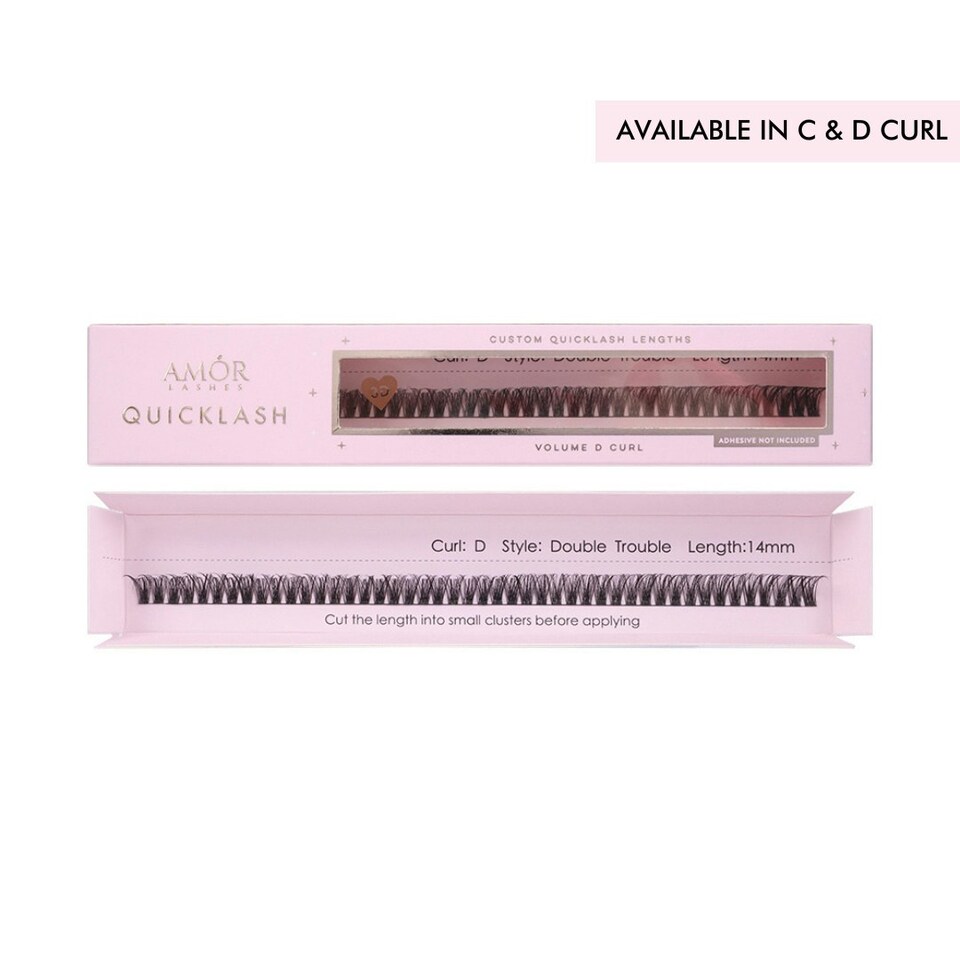 image 1 of House Of Amor - Eyelash Extensions - Double Trouble Length - Volume D Curl - Long