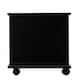 image 8 of HOMCOM Modern TV Cabinet Stand Storage Shelves Table Mobile Bedroom Furniture Bookshelf Bookcase Black