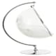 image 2 of Interiors by Premier Versatile Hanging Chair With Cream Cushions, Stylish Lounge Chair, Durable Bedroom Chair, Stable Lawn Chair