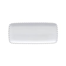 Costa Nova Pearl White 30cm Rectangular Tray White