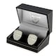 image 2 of Arsenal FC Silver Plated Crest Cufflinks - Silver - One Size