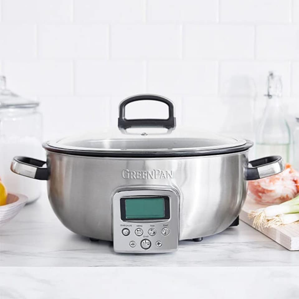 image 1 of GreenPan Non-Stick Multicooker 5.6L Stainless Steel