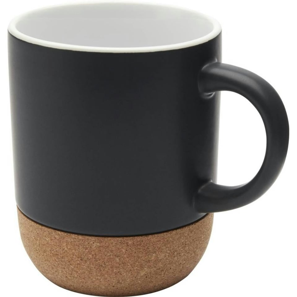 image 1 of Billie Cork Ceramic 300ml Mug - Solid Black - One Size