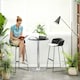 image 2 of HOMCOM Round Bar Table, Swivel Bistro Table with Adjustable Height