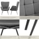 image 5 of Armchair Hygge - padded, armrests and ergonomic backrest, 150 kg load capacity | Grey | Fine cord anthracite/black | One Size | 1