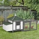 image 10 of PawHut Chicken Coop Hen Poultry House w/ Nesting Box Outdoor Run Patio Wooden