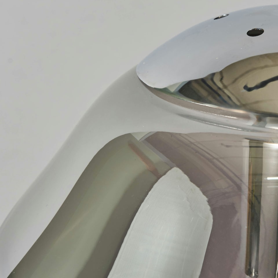 image 1 of BHS Wilder Ceiling Pendant with Smoked Glass Shade, Chrome