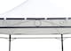 image 7 of Harlington Deluxe Steel Frame Gazebo With Roof Canopy In Ivory