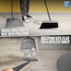 image 3 of Long Handled Upright Dustpan and Brush Set Ergonomic Standing Sweeper