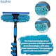 image 3 of 10ft Window Squeegee with Extension Pole, Window Cleaner Tool with 2-Stage Telescoping Pole, Window Cleaning Kit with 10ft Pole (3m) & Microfiber Cloths, 2 Blades Replacements & ACME Adapter