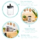 image 2 of Argon Tableware Flip Lock Plastic Food Storage Containers - 800ml - Black - Pack of 3