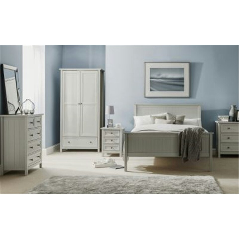 image 1 of Premier Dove Grey Bedside Drawers - 3 Drawers