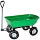image 1 of Heavy Duty Green Garden Cart with Tipping Barrow Trolley
