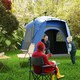 image 2 of Outsunny 4 Man Pop Up Tent Camping Backpacking Dome Tent, Green