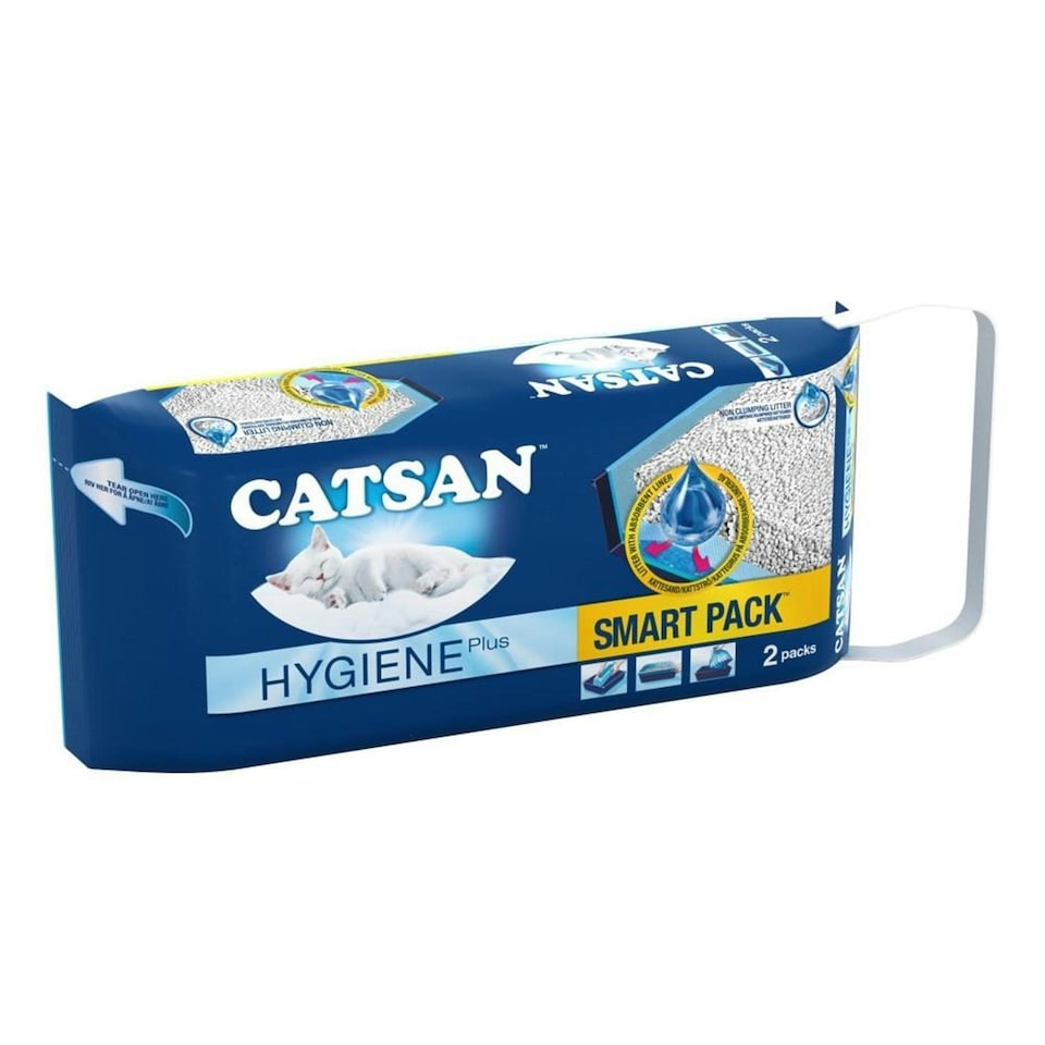 image 1 of 6 Pack Catsan Hygiene Smart Pack Inlays Cat Litter Dust Free Litter Tray Liners