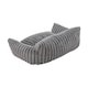 image 4 of Living and Home Plush Pet Sofa Bed with Removable Cover, Soft Cushion for Cats & Dogs | Grey | L