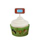 image 5 of Gaming Cupcake Food Pick Toppers - Pack of 12