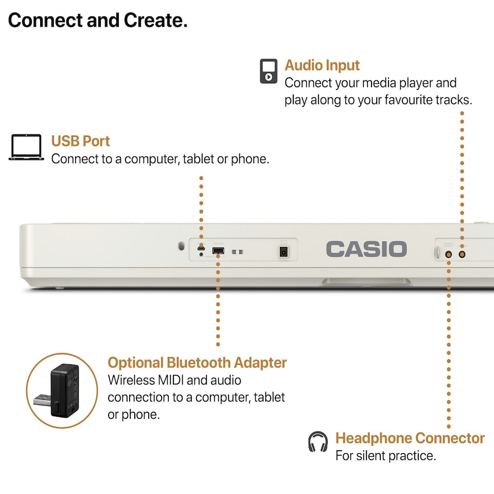 image 1 of Casio CT-S1 white