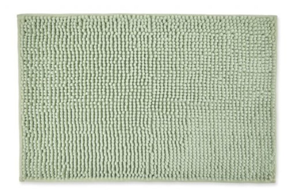 image 1 of Marlow Collection Soft Touch Non-Slip Bathroom Rug in Sage Green (45cm x 75cm)