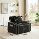 image 3 of 3-in-1 Convertible Sofa Bed Sleeper Chair with Adjustable Backrest, USB Charging & Cup Holder for Small Spaces Grey