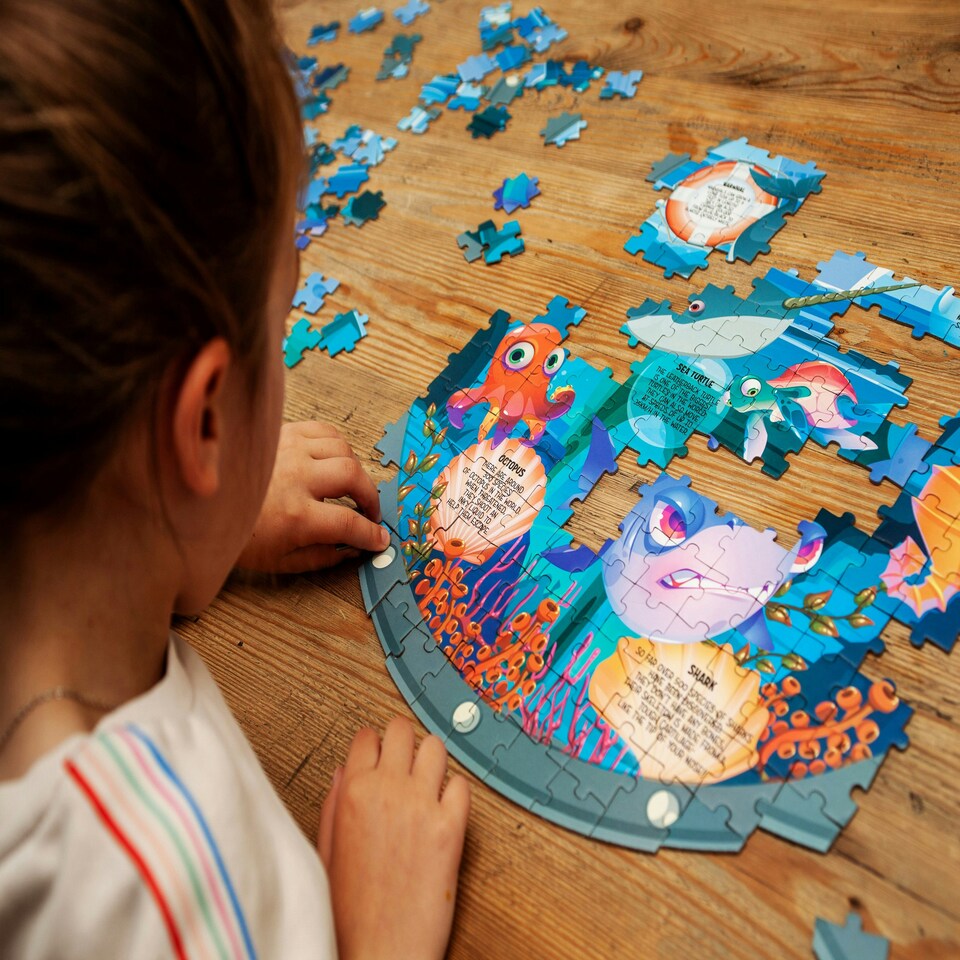 image 1 of Childrens Reversible Jigsaws - Ocean Creatures