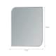 image 2 of Showerdrape Islington Rectangular Wall Mounted Frameless Bevelled Edge Bathroom Mirror 70 x 50cm