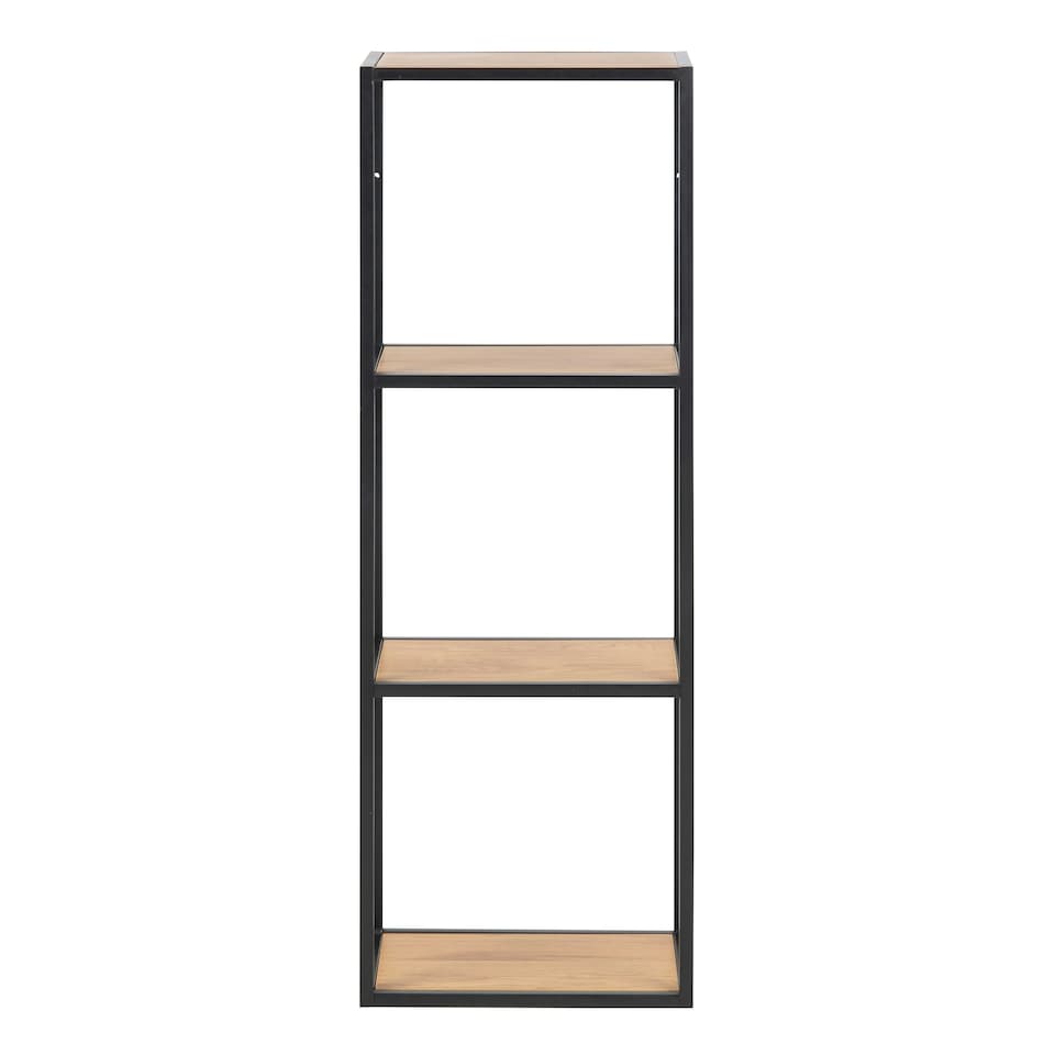 image 1 of Seaford Black Metal Wall Shelf