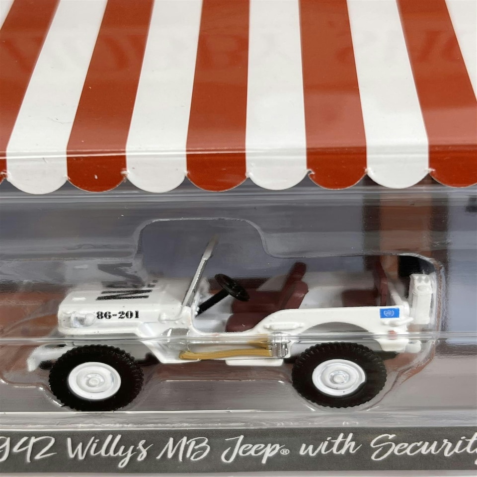 image 1 of 1942 Willys MB Jeep with Security Officer 1:64 Greenlight 97110A