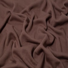 Minerva Core Range Brown Heavy Fur Back Sweatshirt Stretch Knit Fabric for Dressmaking, 155cm / 61" Wide - per metre