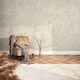 image 1 of Gentle Roses Full Wall Mural in Mushroom and Cream | Cream | Mushroom And Cream | Large (300cm x 240cm)