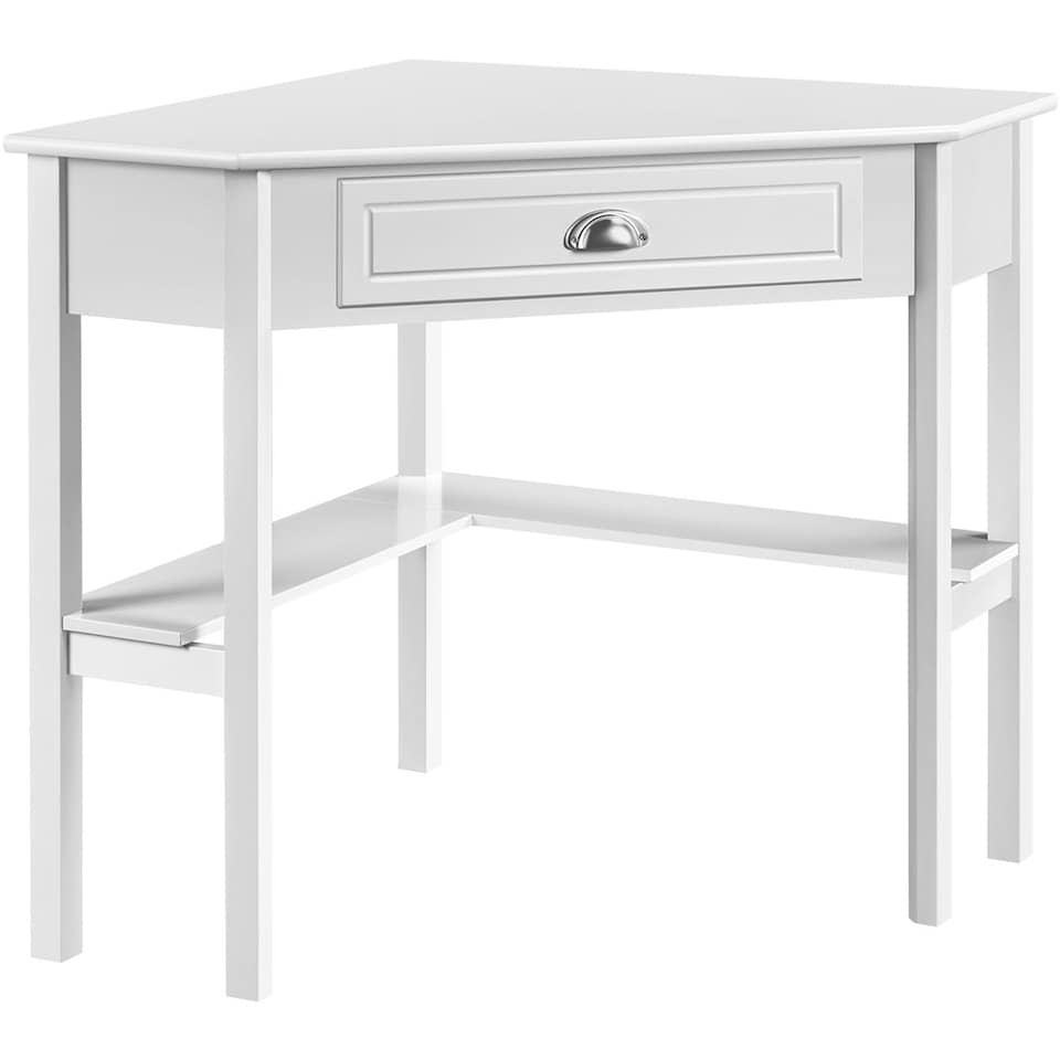image 1 of Yaheetech Corner Computer Desk White | White