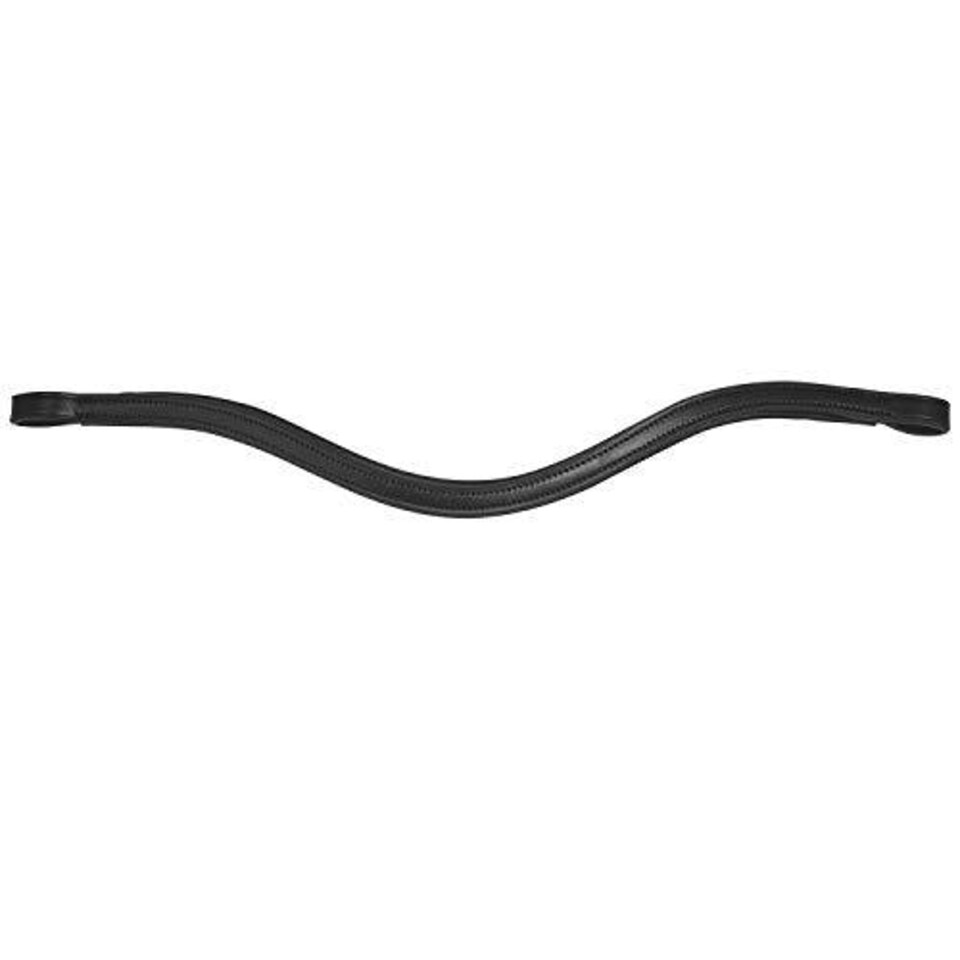 Collegiate Comfitec Leather Training Replacement Browband - Black - Pony