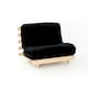image 2 of 3ft Single Luxury Futon Mattress And Base Set in Black