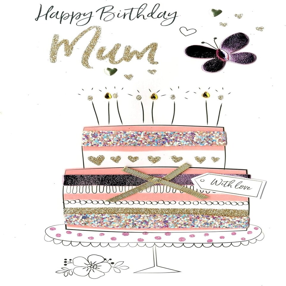 image 1 of Hand-Finished Wonderful Mum Birthday Greeting Card