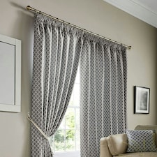 Cotswold Pencil Pleat Curtains - Silver -229cm x 229cm