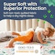 image 4 of Lynmark® Toddler Potty Training Bed Pad with Tucks - Non-Slip 90 x 85cm White | Dinosaur | Single