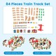 image 7 of COSTWAY 80-Piece Wooden Activity Playset Multi
