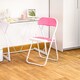 image 6 of Harbour Housewares Coloured Padded Folding Chairs - Pink - Pack of 6 | Pink | Pink