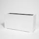 image 1 of Primrose White Gloss Polystone Rectangular Trough Planter 100cm