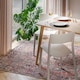 image 3 of KUKOON Red Distressed Persian Style Non Slip Washable Low Pile Rug 200cm x 290cm