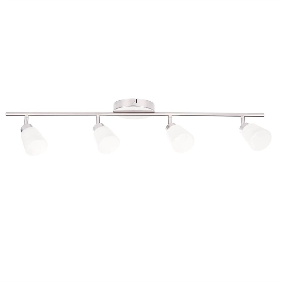 image 1 of Set of 2 Tecoma - Satin Nickel with Glass 4 Way Adjustable Spotlights