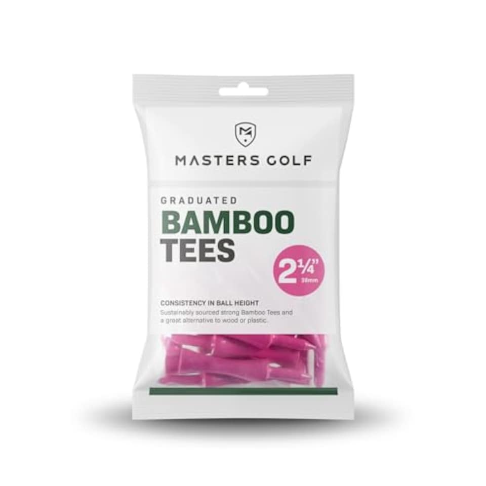 image 1 of Masters Graduated Bamboo Tees (Pink 2 1/4")