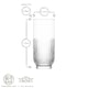 image 4 of LAV 12pc Tokyo Glassware Set - Clear Clear