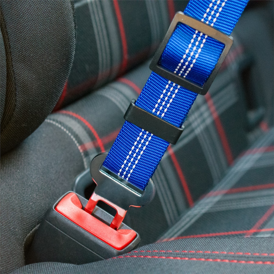 image 1 of KCT Blue Car Seatbelt for Dogs Blue | L